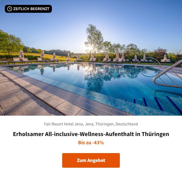 Erholsamer All-inclusive-Wellness-Aufenthalt in Thüringen