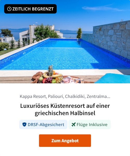 Luxuriöses Küstenresort auf einer griechischen Halbinsel