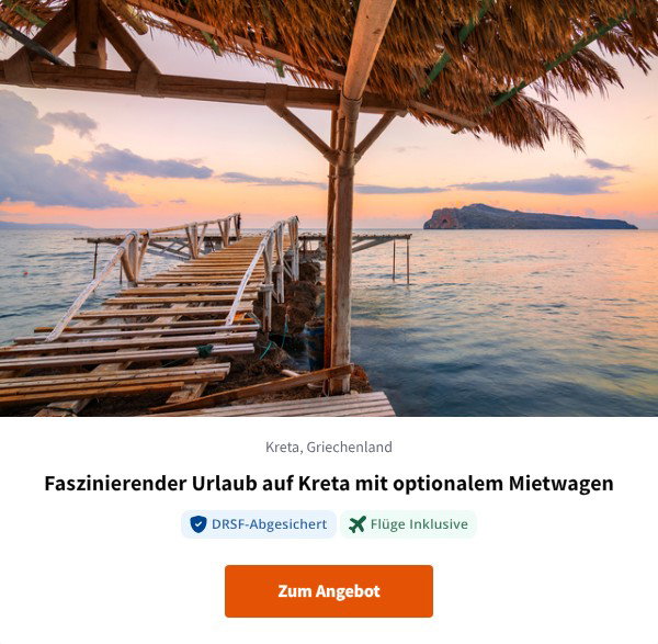 Faszinierender Urlaub auf Kreta mit optionalem Mietwagen