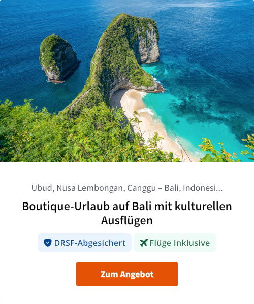 Boutique-Urlaub auf Bali mit kulturellen Ausflügen