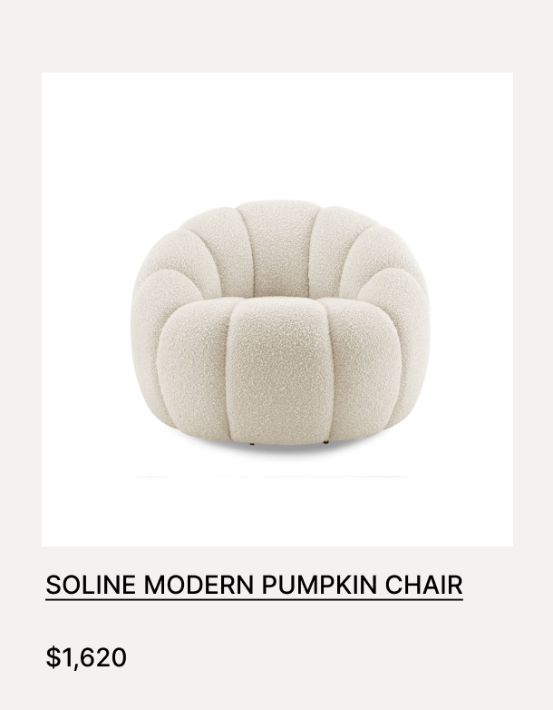 Soline Modern Pumpkin Lounge Chair