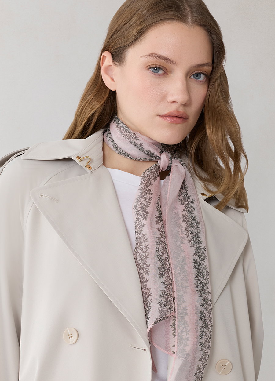 ROZA-B Skinny Silk Scarf