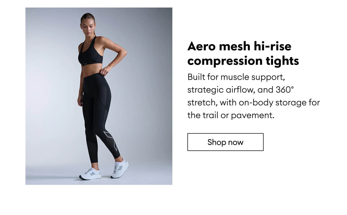Aero mesh hi-rise compression tights | Shop now 