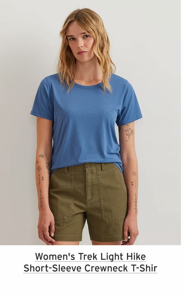 Women's Trek Light Hike Short-Sleeve Crewneck T-Shirt