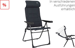 Crespo Air Deluxe Compact AP/237 Campingstuhl mit verstellbarer Rückenlehne und Kopfstütze