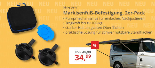 Berger Markisenfuß-Befestigung, 2er-Pack