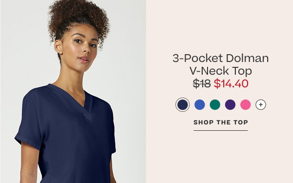 3-Pocket Dolman V-Neck Top | $14.40 | Shop Now