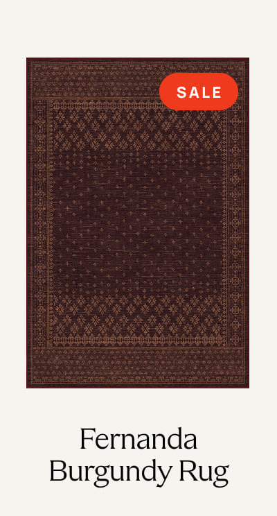 Fernanda Burgundy Rug 