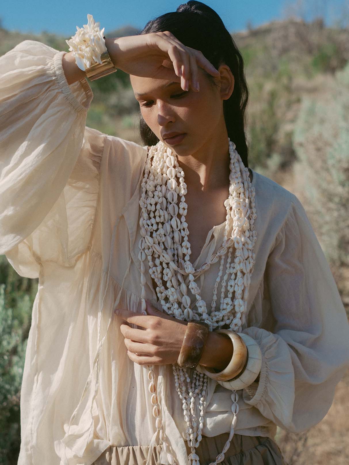 Billowy Sleeve Top styling