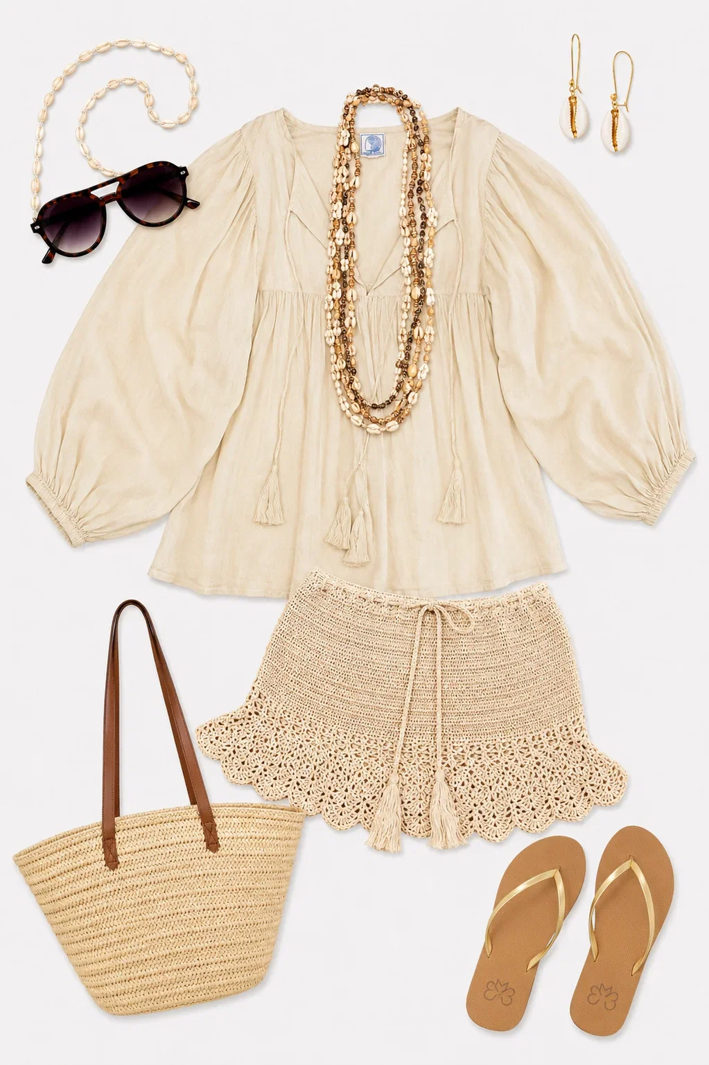 Anna Kosturova Sunglass Shell Chain styling inspiration