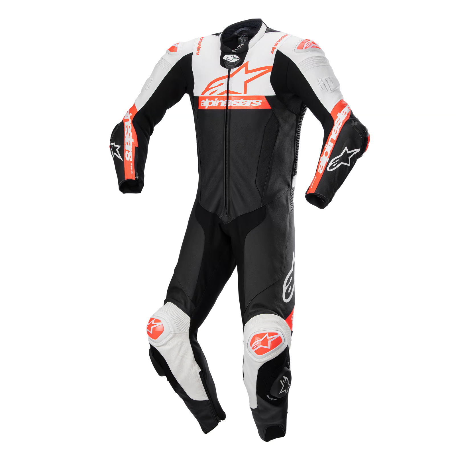 Image of Alpinestars Missile V2 Ward Lederkombi 1-tlg. schwarz/weiß/rot