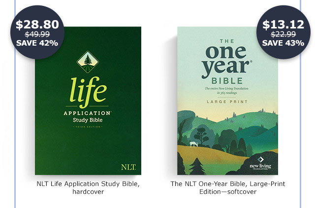 NLT Life Application Study Bible | The NLT One-Year Bible Large Print Edition