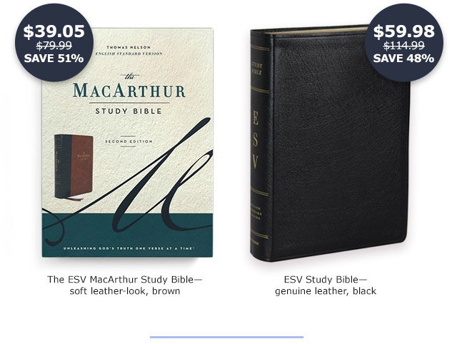 The ESV MacArthur Study Bible | ESV Study Bible Genuine Leather