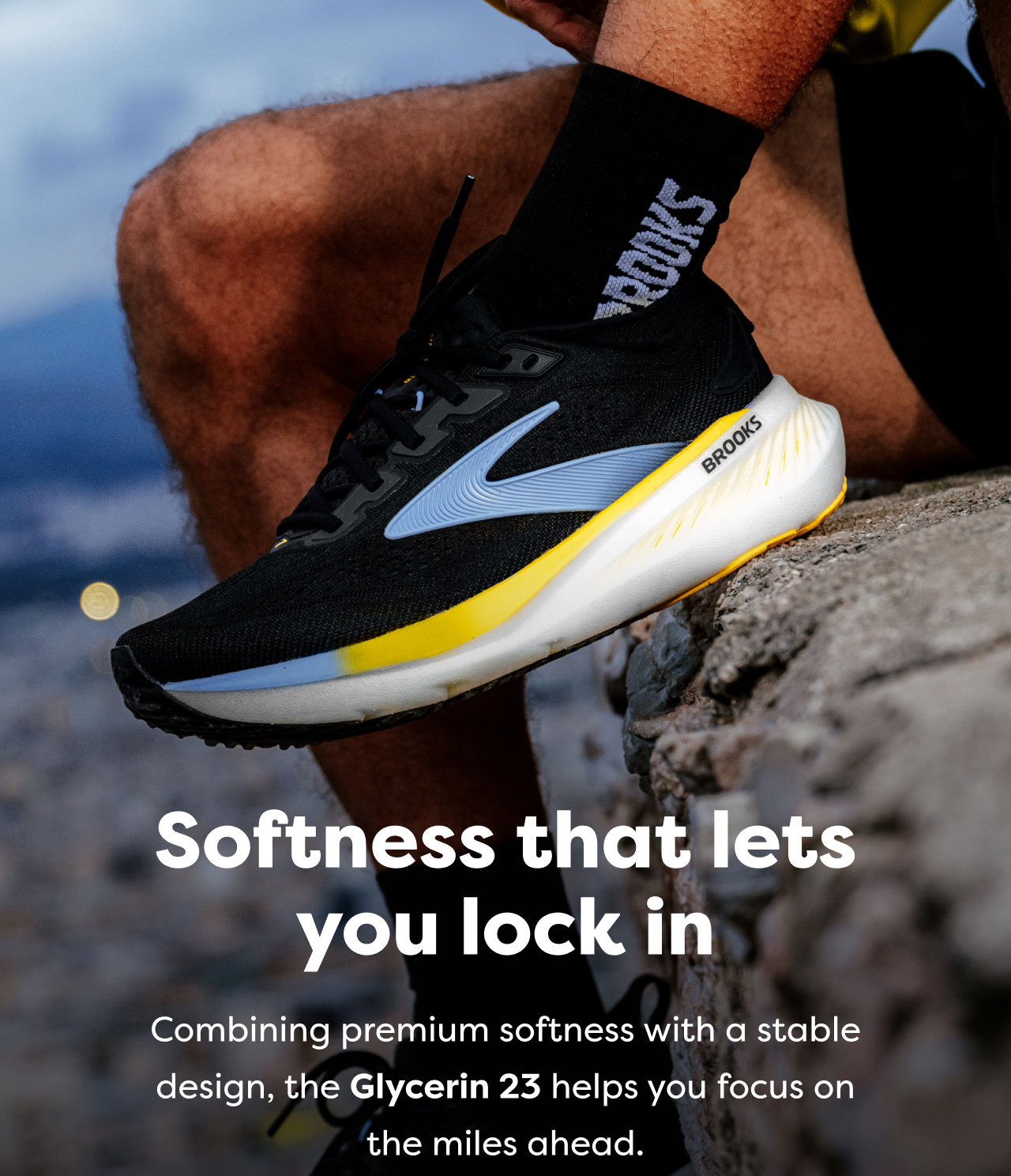 Softness that lets you lock in | Combining premium softness with a stable design, the Glycerin 23 helps you focus on the miles ahead.