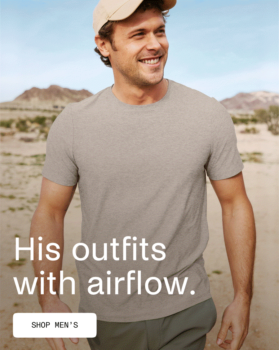 His outfits with airflow.