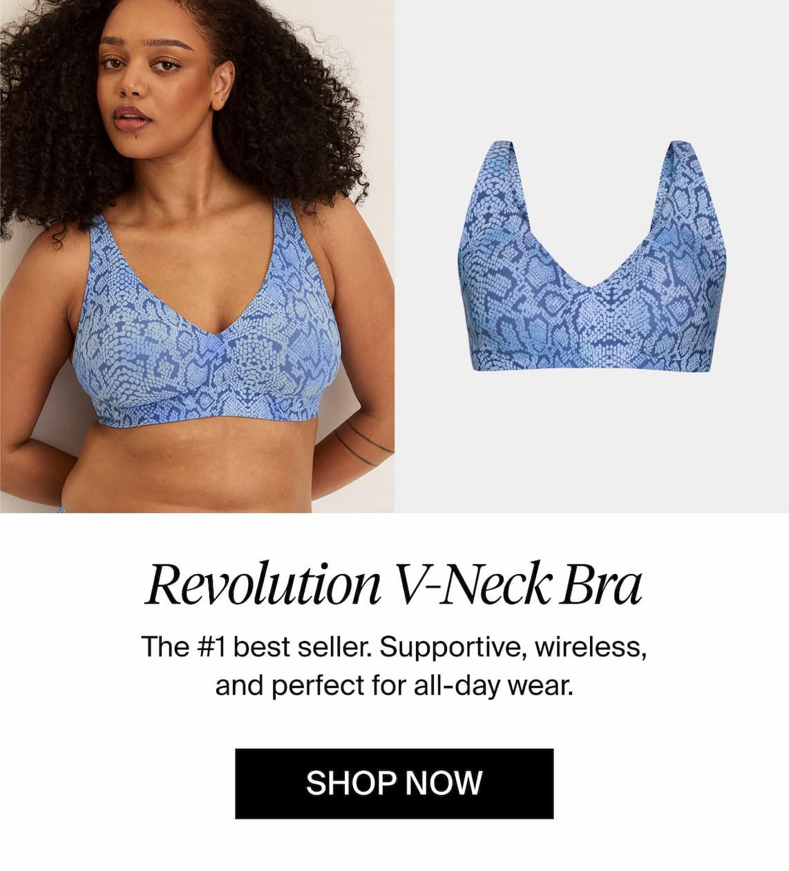 Revolution V-Neck Bra: The #1 best seller. Supportive, wireless, and perfect for all-day wear. Shop now.