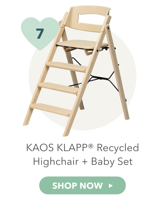 KAOS KLAPP Recycled Highchair + Baby set 