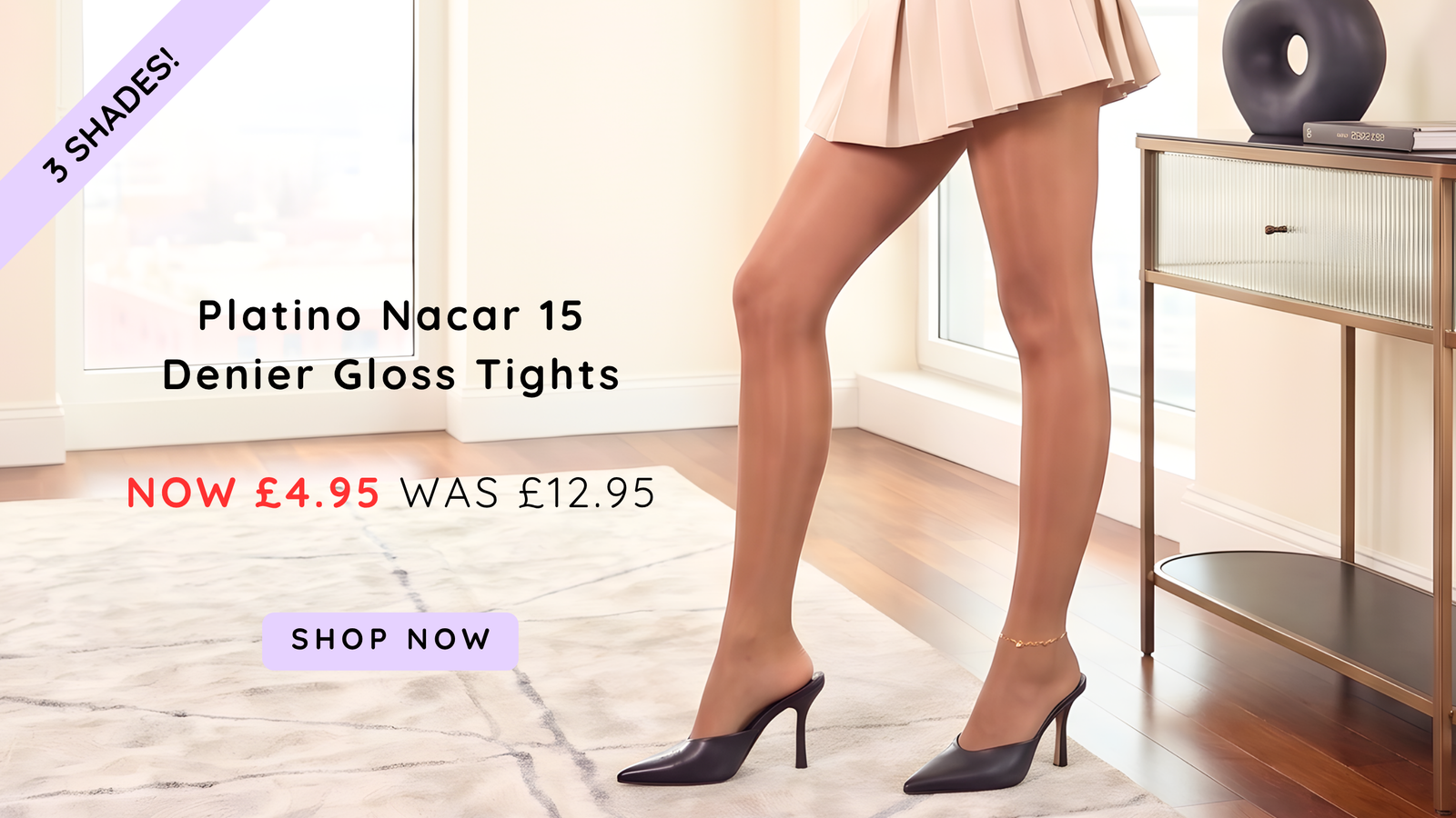 Platino Nacar 15 Glossy Tights