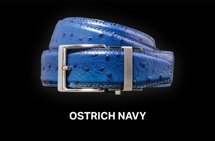 Shop Ostrich Navy Luxury Ratchet 