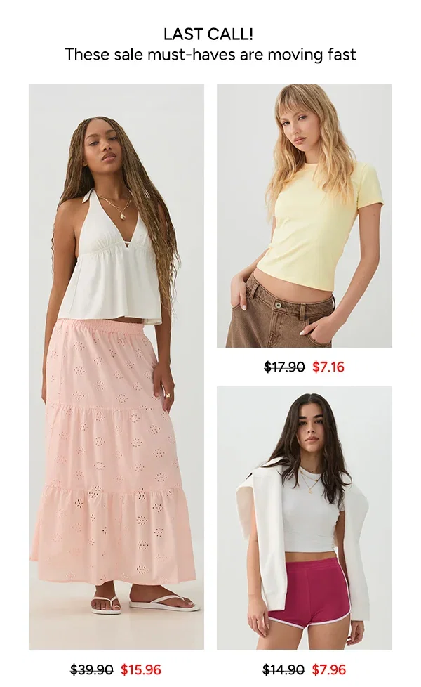 Last call! These sale must-haves are moving fast