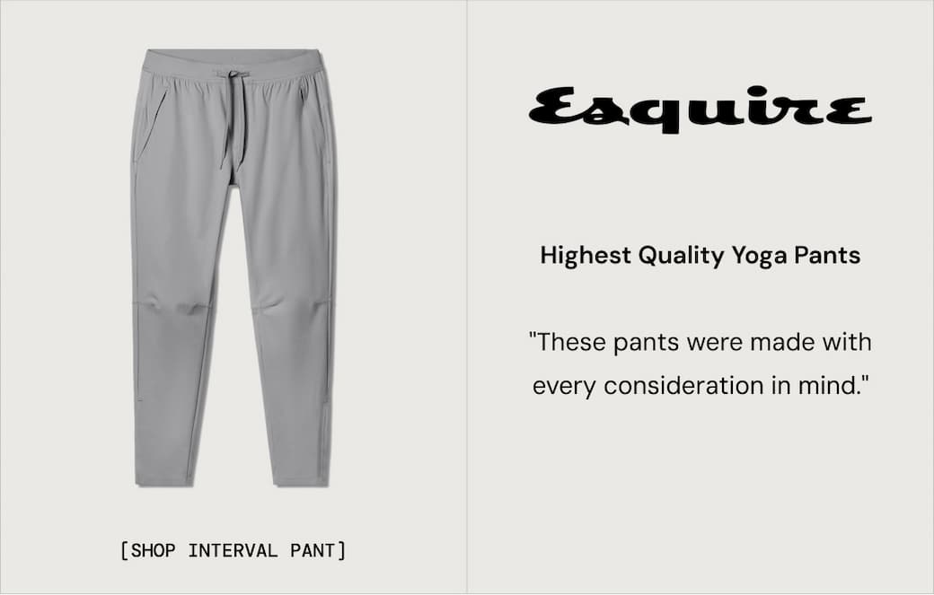 Esquire Pick: Interval Pant