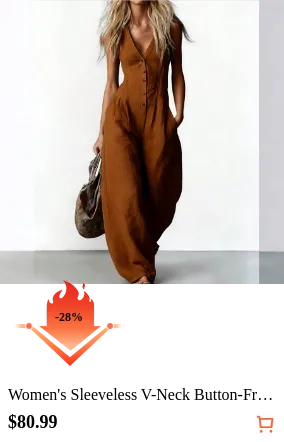 Women s Sleeveless V-Neck Button...
