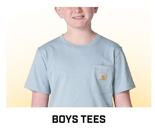 A boy in a t-shirt