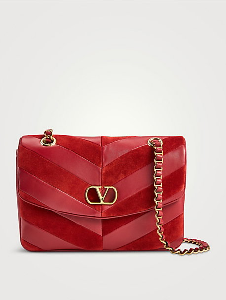 Medium Djuna Patchwork Leather Shoulder Bag