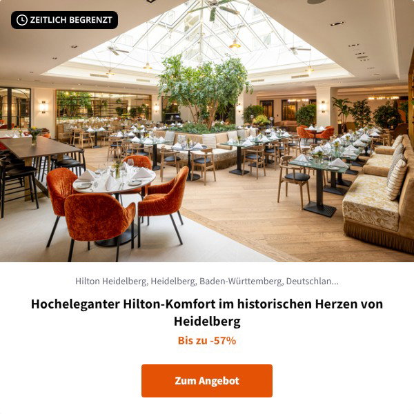 Hocheleganter Hilton-Komfort im historischen Herzen von Heidelberg