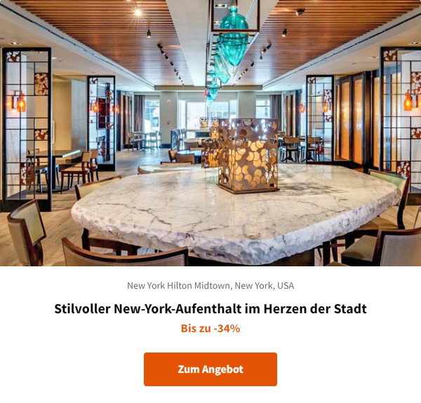 Stilvoller New-York-Aufenthalt im Herzen der Stadt