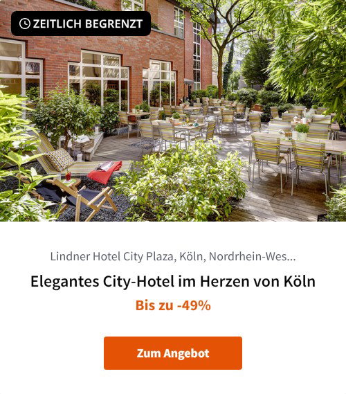 Elegantes City-Hotel im Herzen von Köln