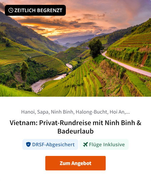 Vietnam: Privat-Rundreise mit Ninh Binh &amp; Badeurlaub