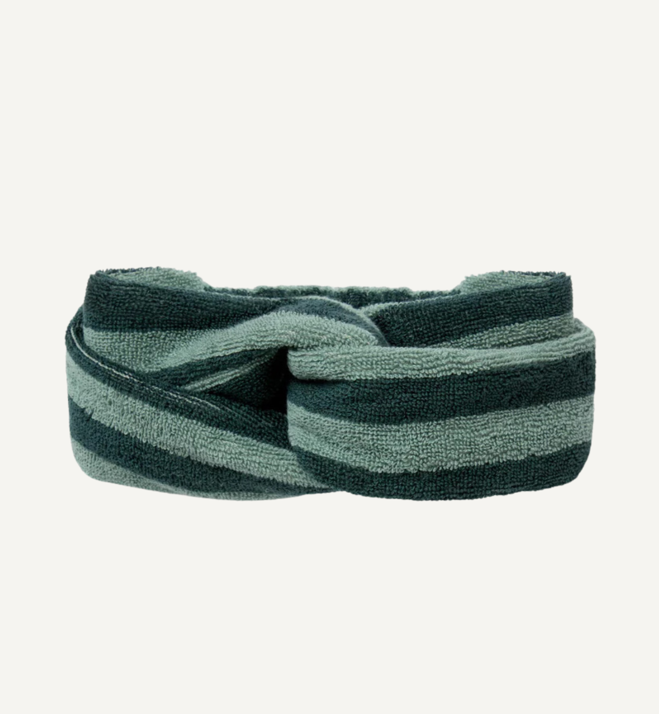 Pine Green Pembroke Stripe Cotton Headband