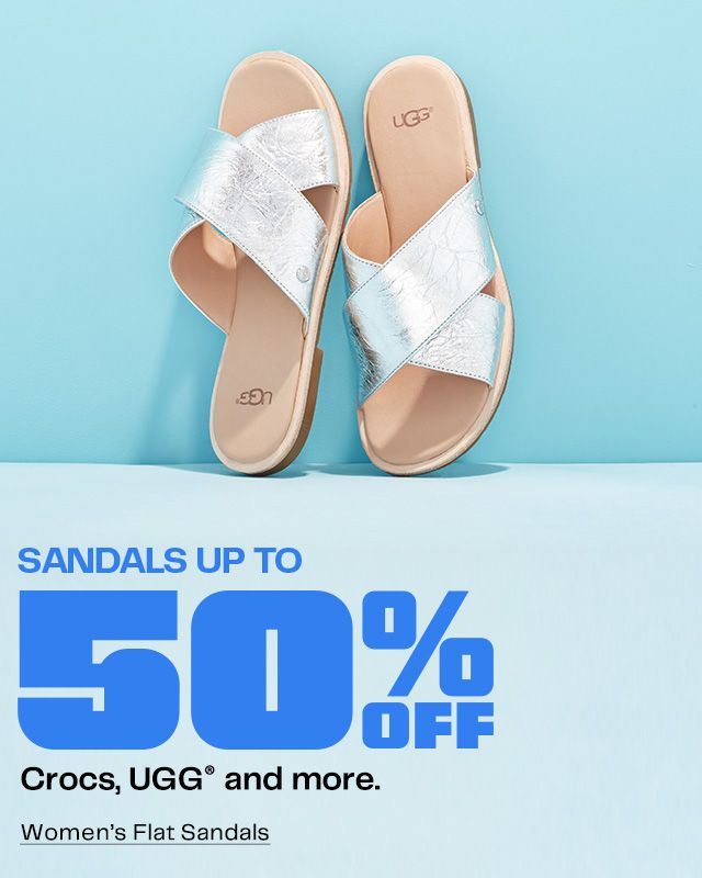 SANDALS UP TO 50% OFF. Crocs, UGG® and more. Women’s Flat Sandals