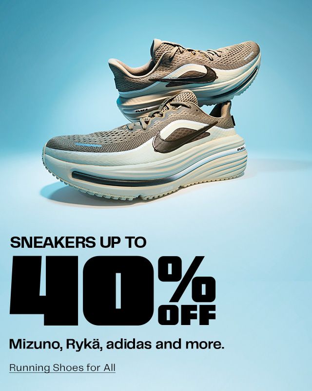 SNEAKERS UP TO 40% OFF. Mizuno, Rykä, adidas and more. Running Shoes for All