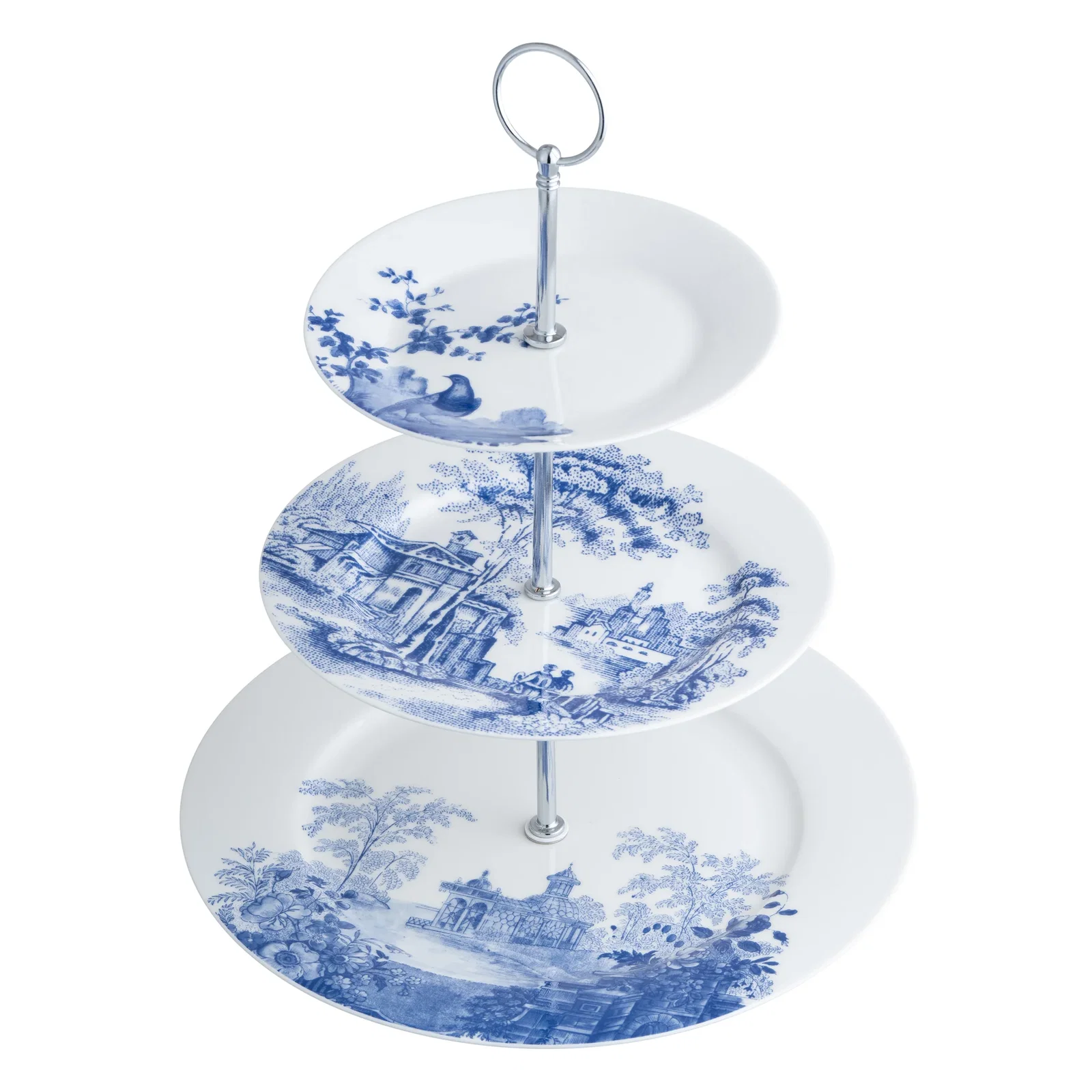 Image of Aynsley Archive Blue Three Tier Cakestand