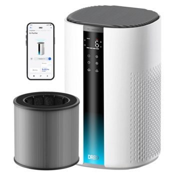 DREO Smart Large Room Air Purifier with Additional 3-Stage True HEPA Filter