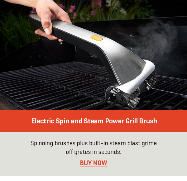 Electric Spin and Steam Power Grill Brush