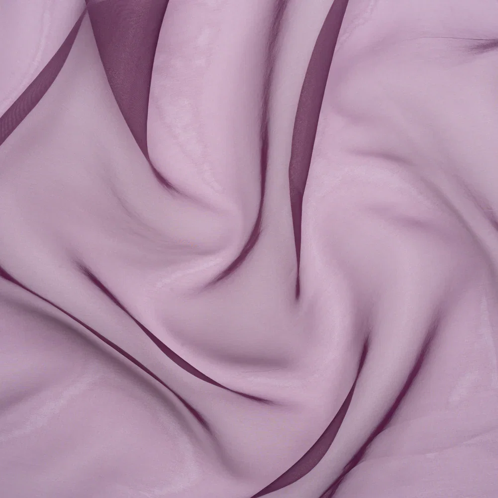Image of Polyester Organza - Eggplant - Luscinia Collection by Mood