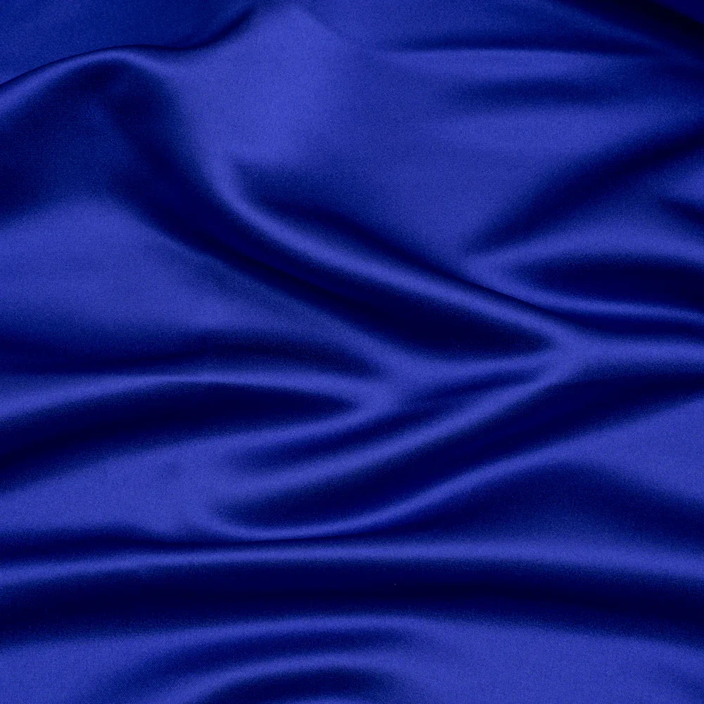Image of Premium Polyester Satin - Mazarine Blue - Gavia Collection by Mood