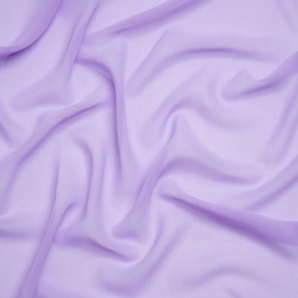 Image of Polyester High-Multi Chiffon - Lavender - Netta Collection by Mood
