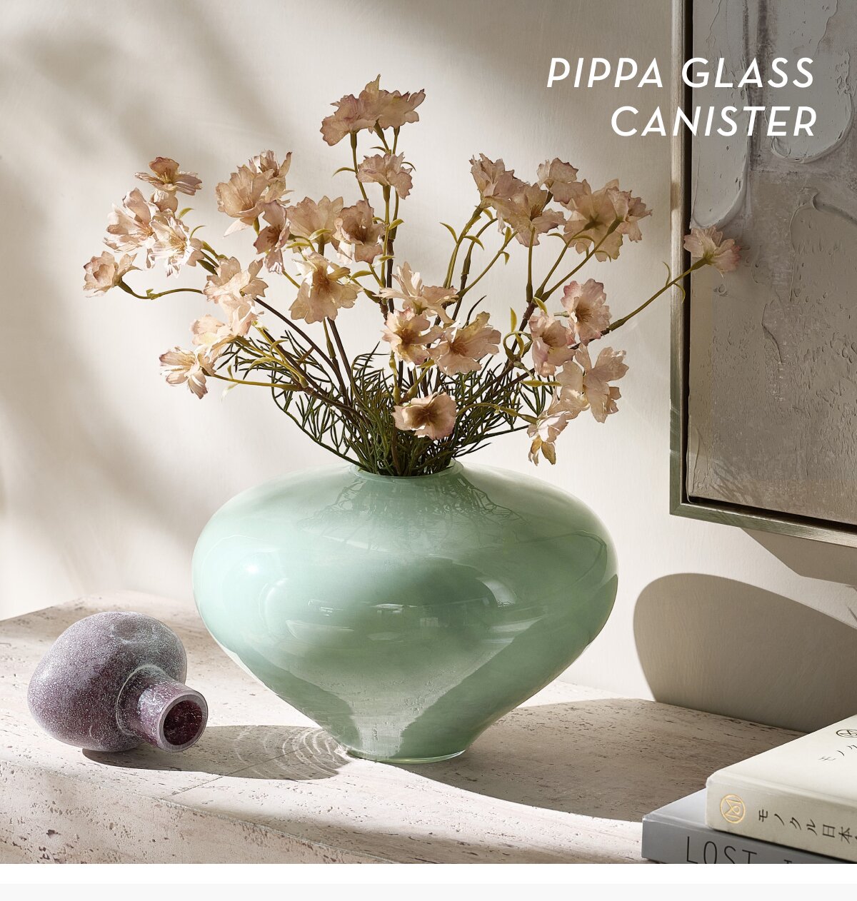 Pippa Glass Canister - Seaglass