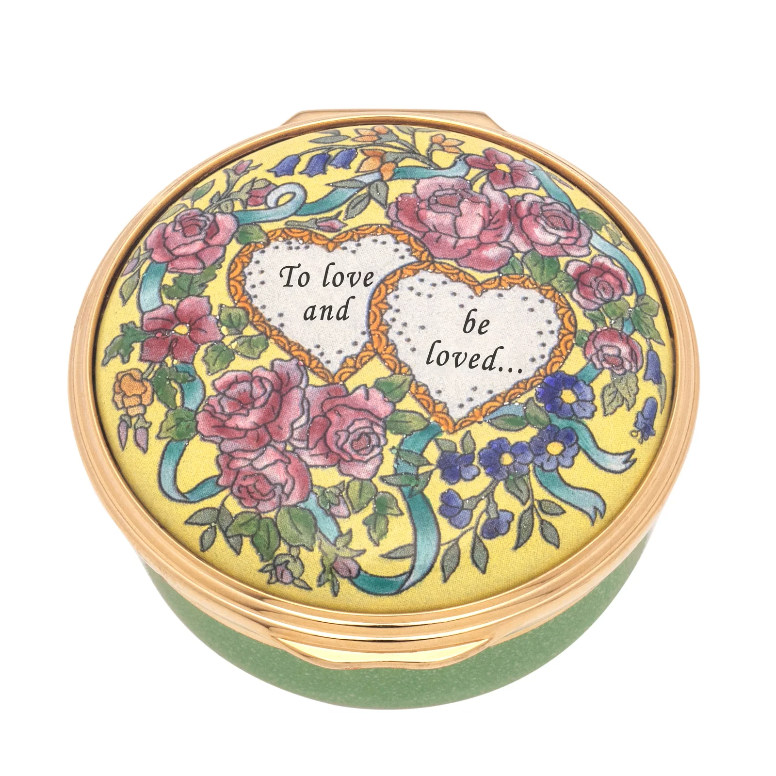 Image of "To Love And Be Loved" Enamel Box