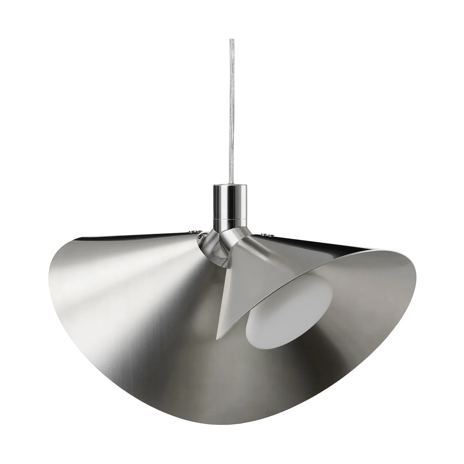 Peel pendant lamp Brushed stainless steel