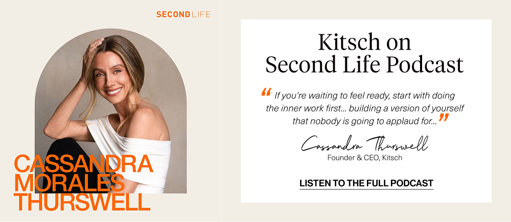 Kitsch on Second Life Podcast. If you're waiting to feel ready, start with doing the inner work first... building a version of yourself that nobody is going to applaud for...