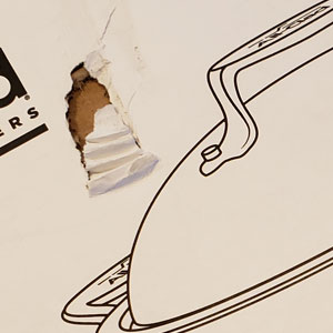 Examples of packaging damage