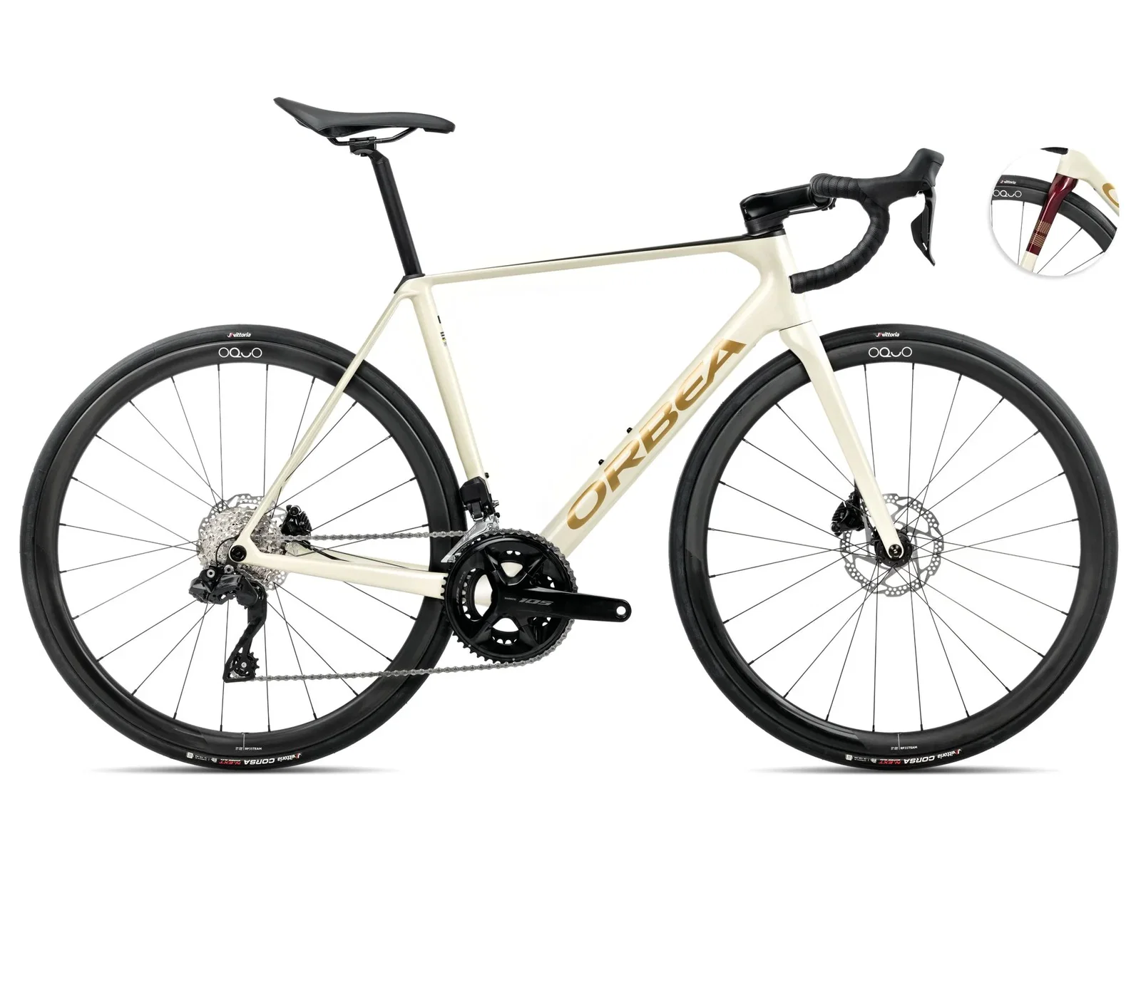 Image of Orbea - Orca M35i - Ivory White-Burgundy (Gloss)-Vulcano (Matt)