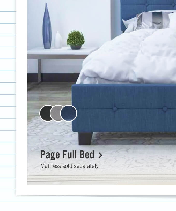 Page Upholstered Bed.