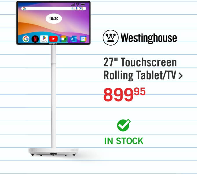 27" Rolling Tablet.
