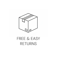 an image of a box with the words free and easy returns
